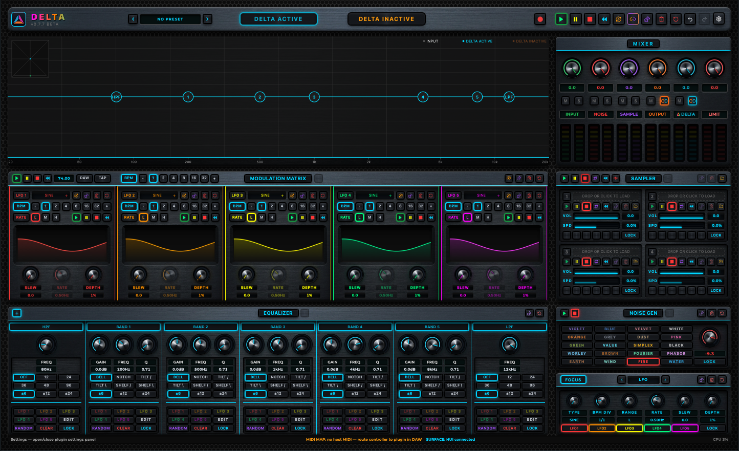 Delta Processing Engine interface