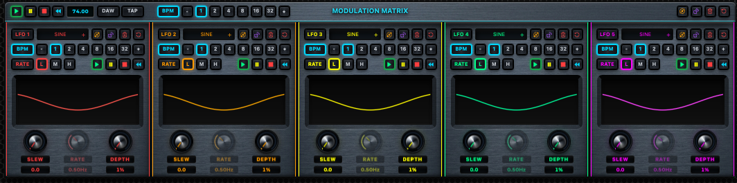Five Delta LFO lanes tutorial preview